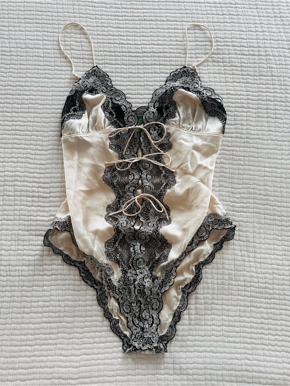 MARY GREEN Silk Bodysuit